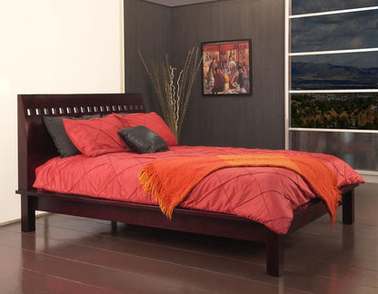 Modus Veneto 5PC Queen Platform Bed Set with 2 Nightstand in Espresso