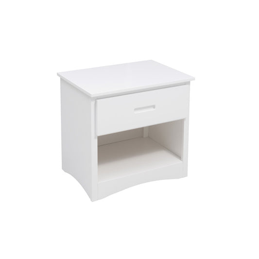 Homelegance Galen Two Drawer Nightstand in White