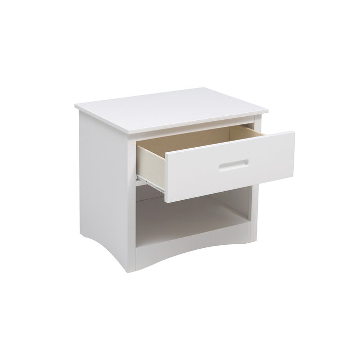 Homelegance Galen Two Drawer Nightstand in White