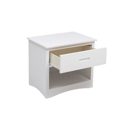 Homelegance Galen Two Drawer Nightstand in White