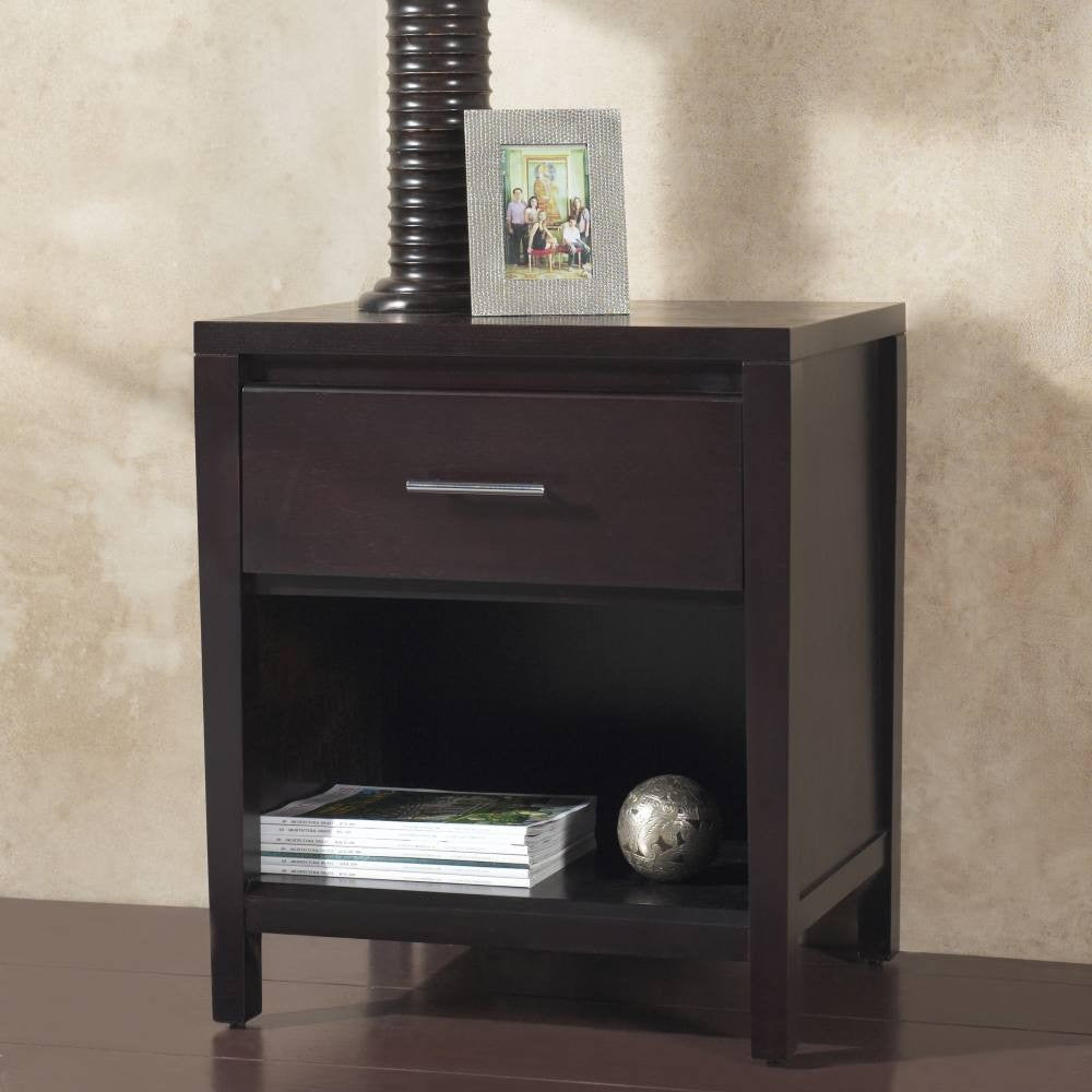 Modus Nevis Charging Nightstand in Espresso