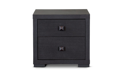 Contemporary Nightstand in Dark Brown - The Furniture Space.