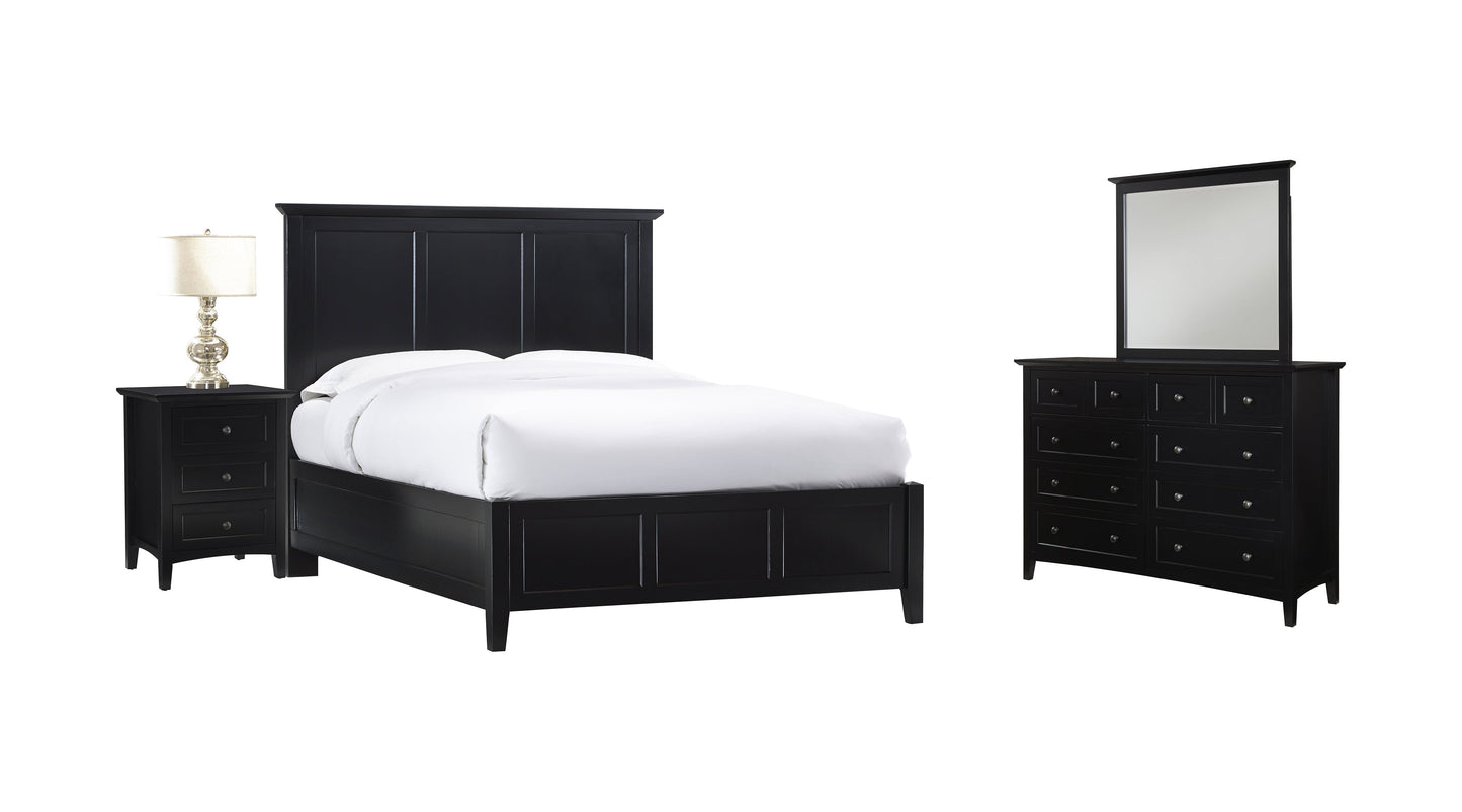 Modus Paragon 4PC Queen Bedroom Set in Black