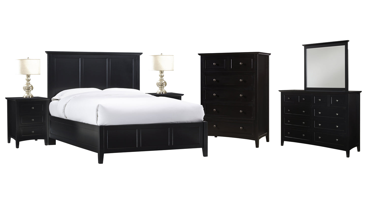 Modus Paragon 6PC E King Bed Set in Black