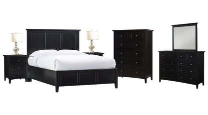 Modus Paragon 6PC E King Bed Set in Black