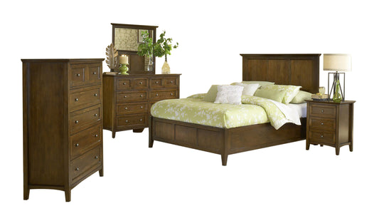 Modus Paragon 5PC Queen Bedroom Set w Chest in Truffle