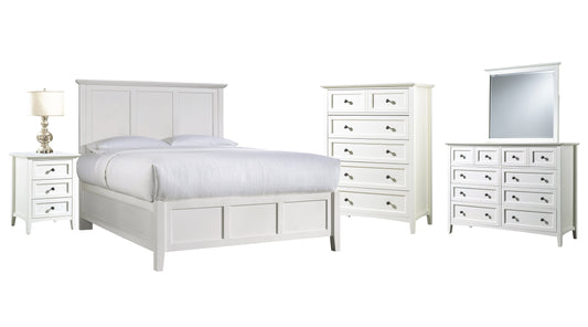 Modus Paragon 5PC Queen Bedroom Set w Chest in White