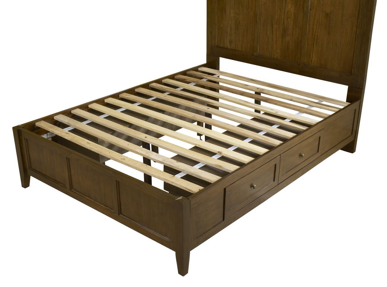 Modus Paragon 5PC Full Storage Bedroom Set w Chest in Truffle