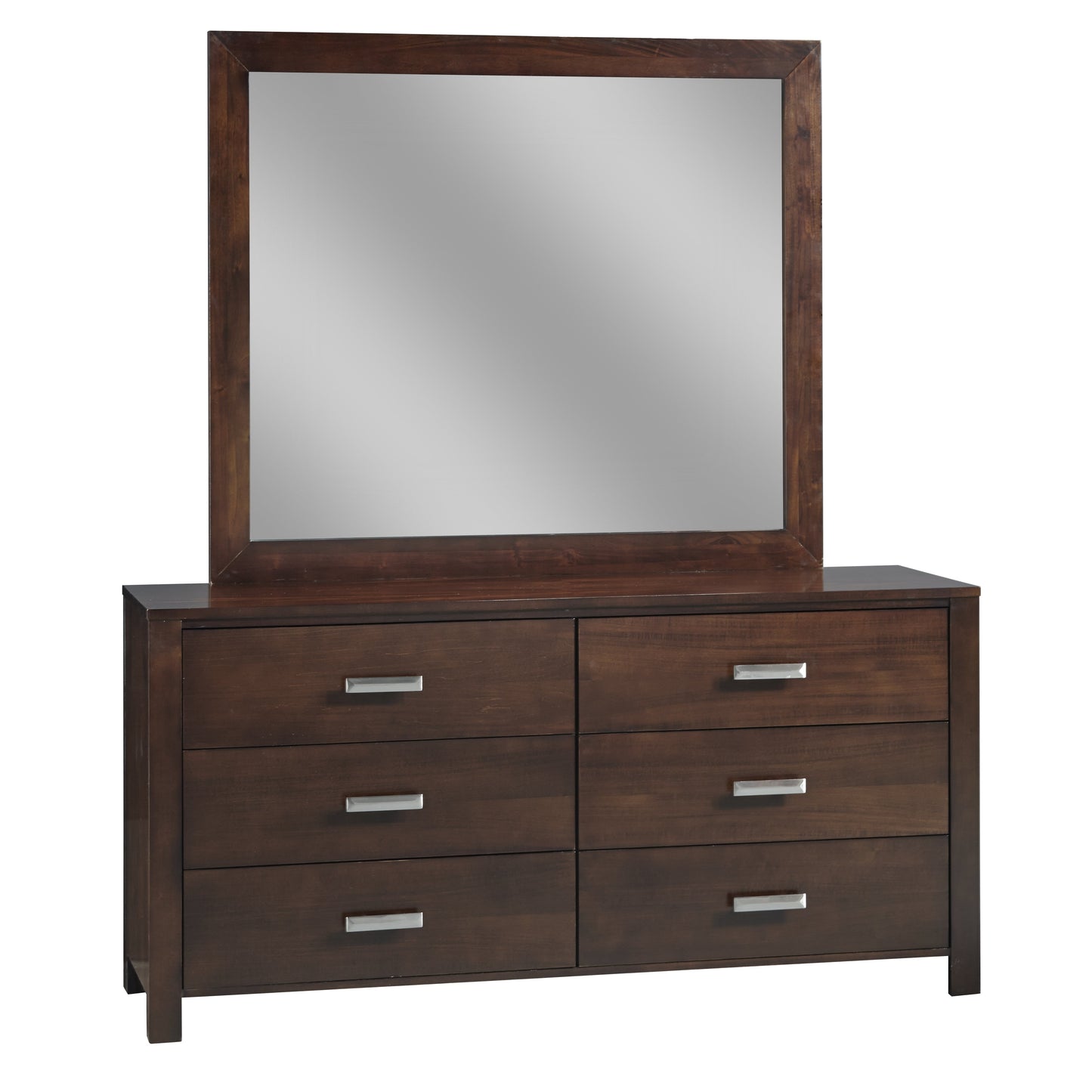 Modus Riva 5PC Twin Platform Bedroom Set with Chest in Chocolate Brown
