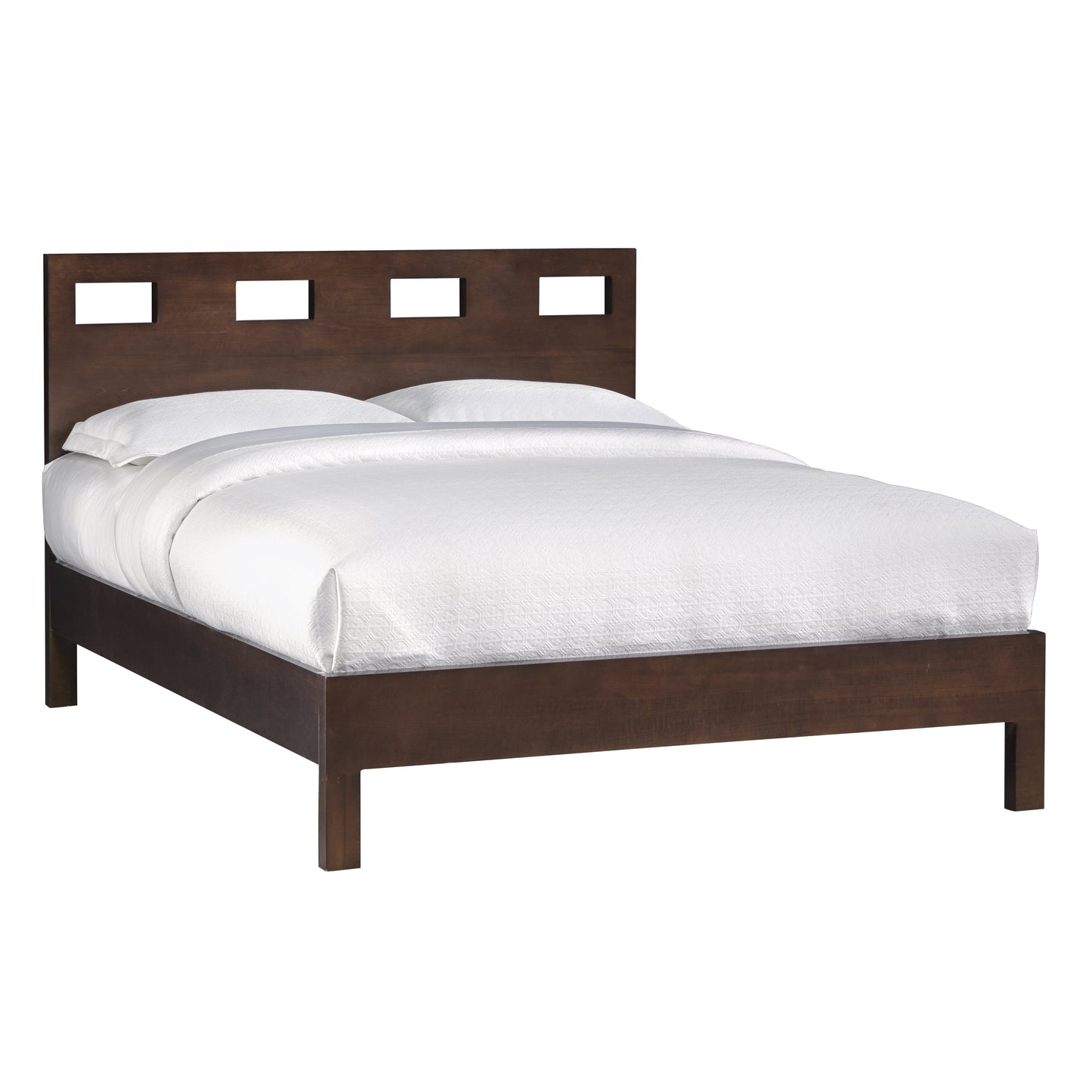Modus Riva 6PC Cal King Bed Platform Bedroom Set in Chocolate Brown