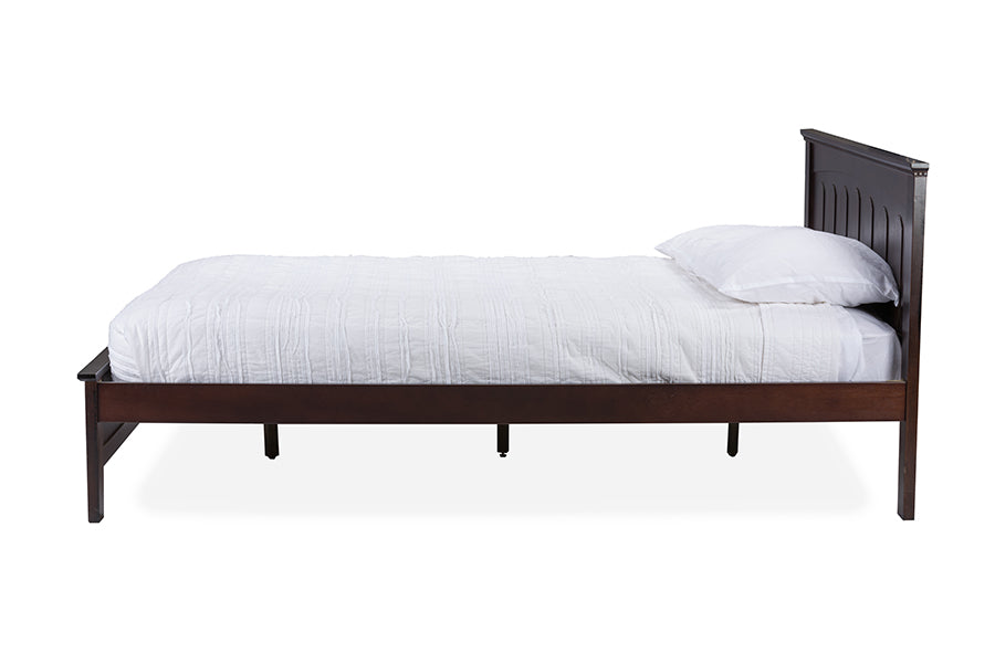 Contemporary Twin Size Bed in Dark Brown bxi6103-113