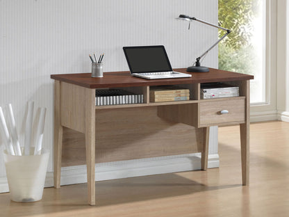 Contemporary Writing Desk in Natural Dark Brown bxi5433-108