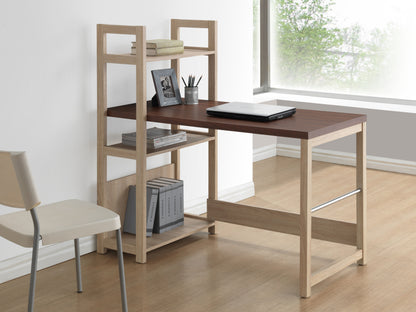 Contemporary Writing Desk in Natural Dark Brown bxi5436-108