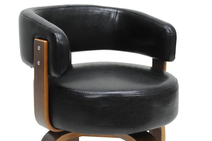 Office Chair in Black Faux Leather