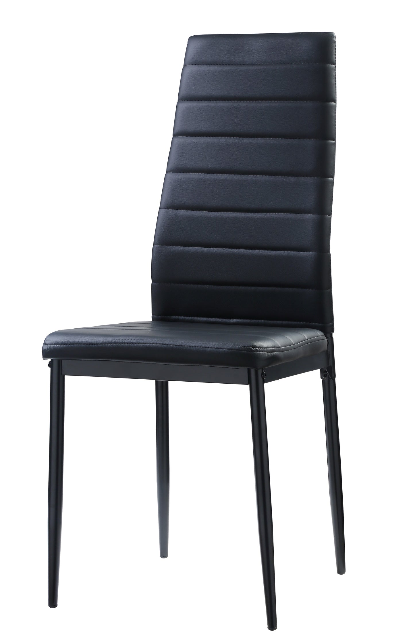 Homelegance Florian 4 Dining Side Chair in Black Leatherette