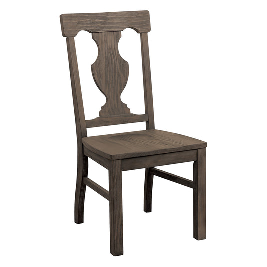 Homelegance Toulon 2 Dining Chair in Distressed Oak