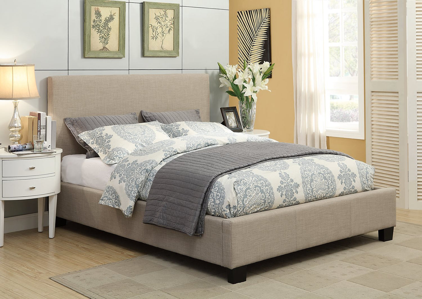 Modus Geneva Cal King St. Pierre Platform Bed in Toast