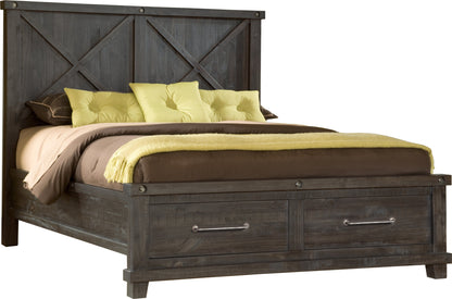 Modus Yosemite 5PC Queen Storage Bedroom Set w 2 Nightstand in Cafe