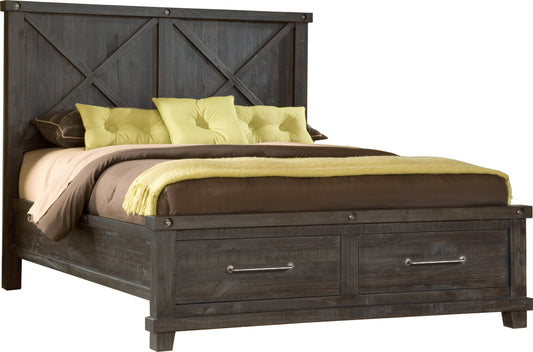Modus Yosemite E King Storage Bed in Cafe