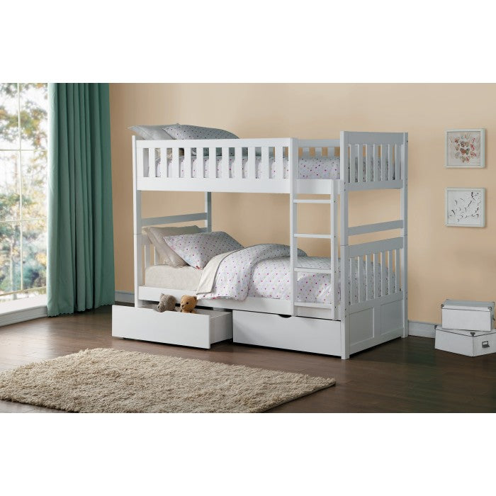 Homelegance Galen Twin / Twin Bunk Bed Storage Drawer in White