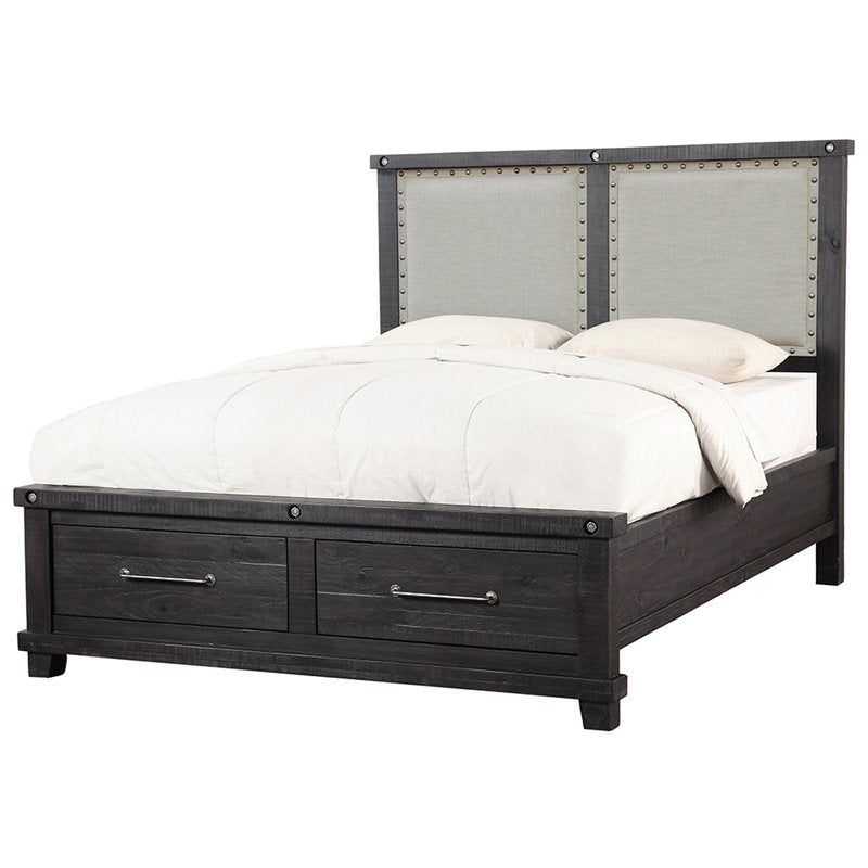 Modus Yosemite Full Storage Fabric Bed in Cafe