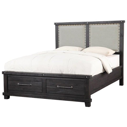 Modus Yosemite Cal King Storage Fabric Bed in Cafe