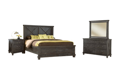 Modus Yosemite 4PC Cal King Bedroom Set in Cafe