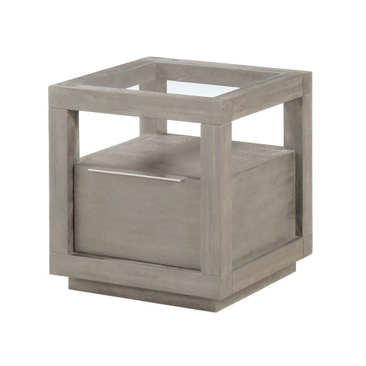 Modus Oxford One-Drawer End Table in Mineral