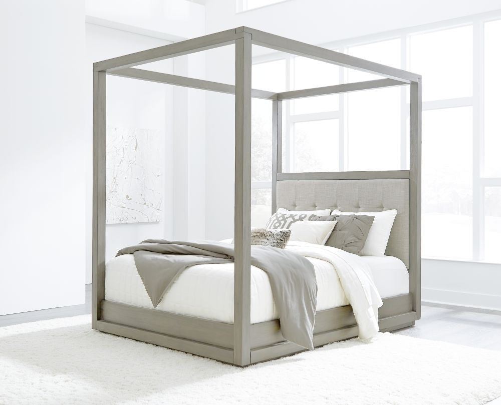 Modus Oxford E King Canopy Bed in Mineral