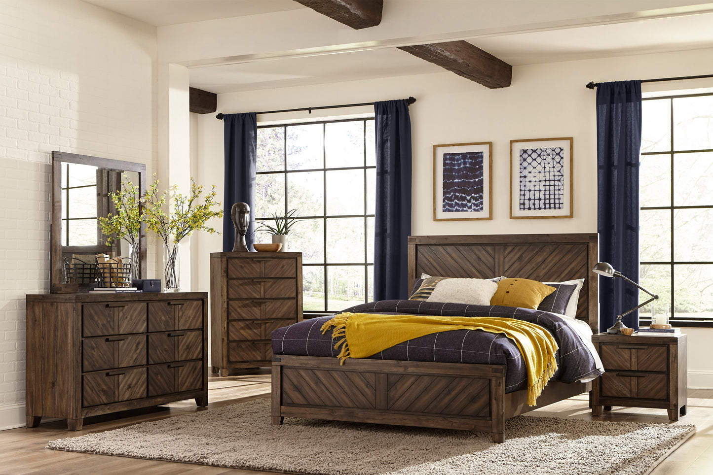 Homlegance Chest Parnell Collection In Distressed Espresso Finish