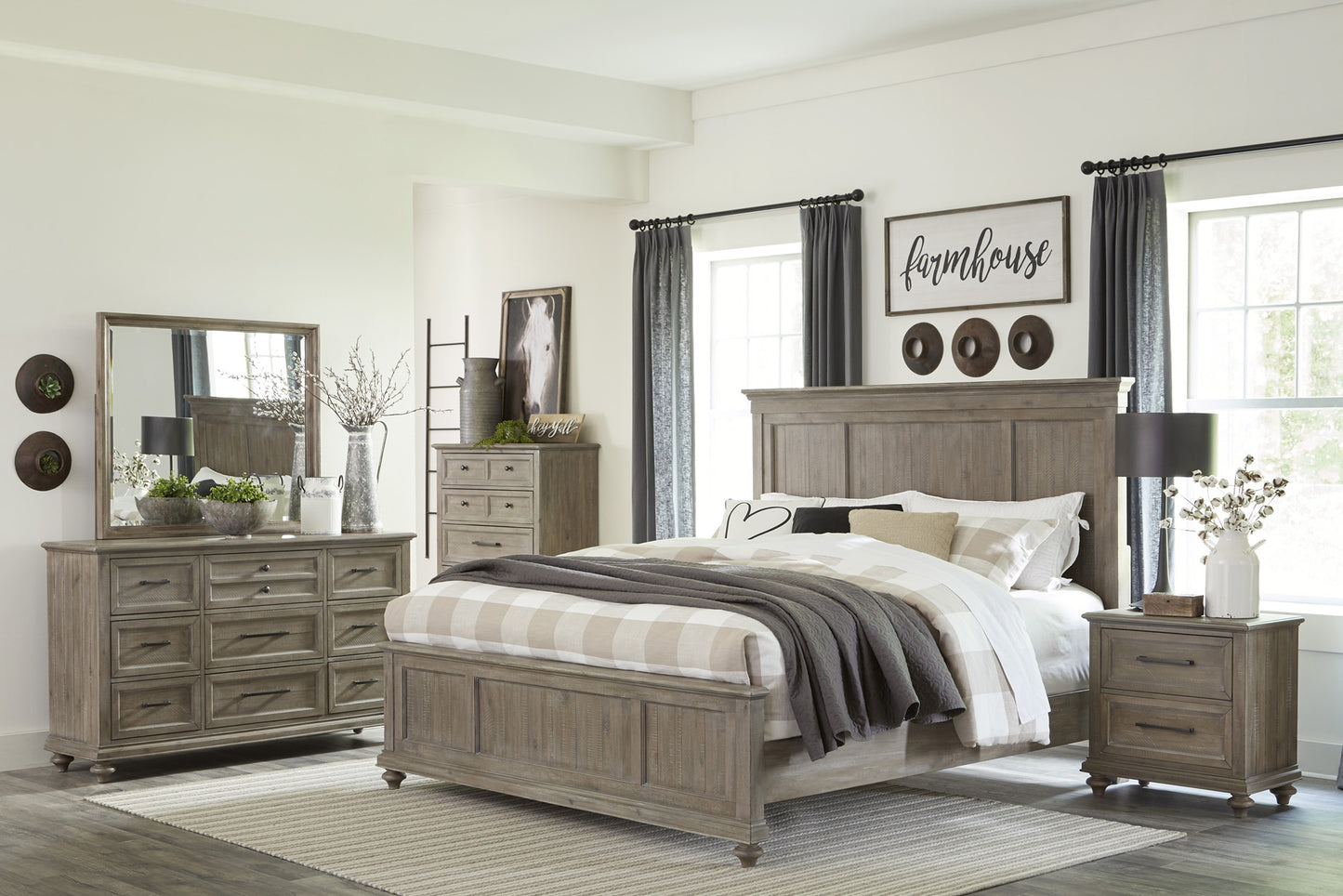 Homlegance Chest Cardano Collection In Driftwood Light Brown Finish