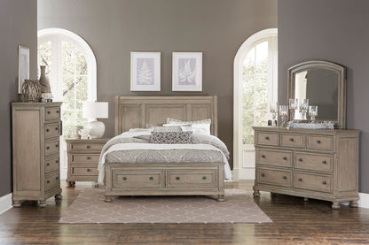 Homlegance Chest Bethel Collection In Wire Brushed Gray Finish